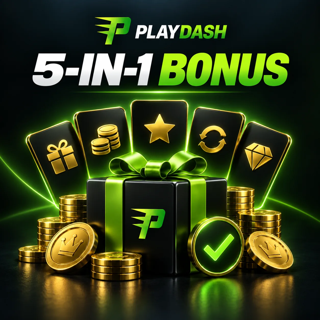 PlayDash 5-in-1 welcome bonus pack