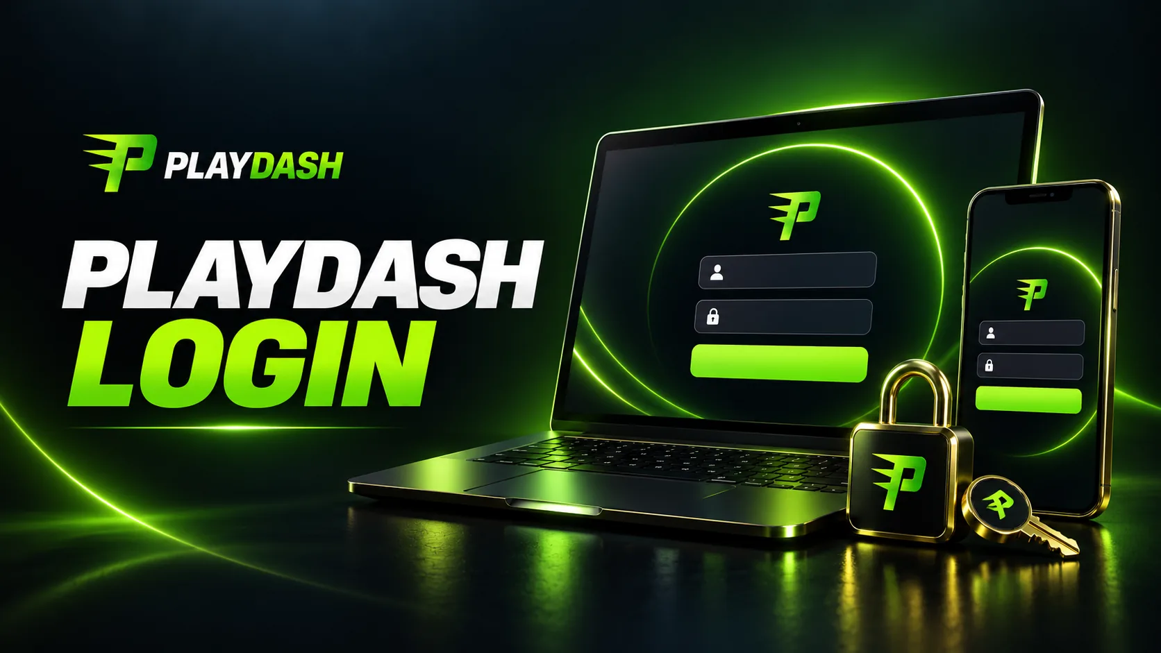 PlayDash login on desktop and mobile