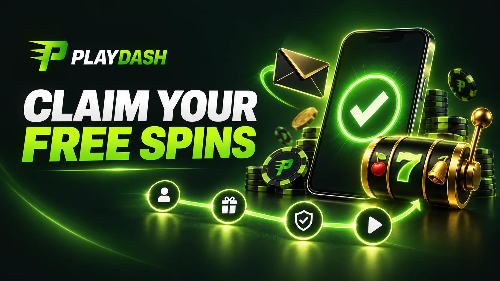Steps to claim PlayDash free spins