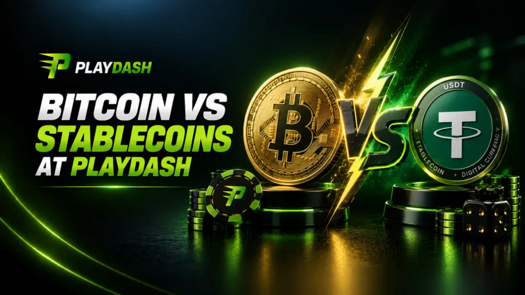 Bitcoin vs Stablecoins at PlayDash