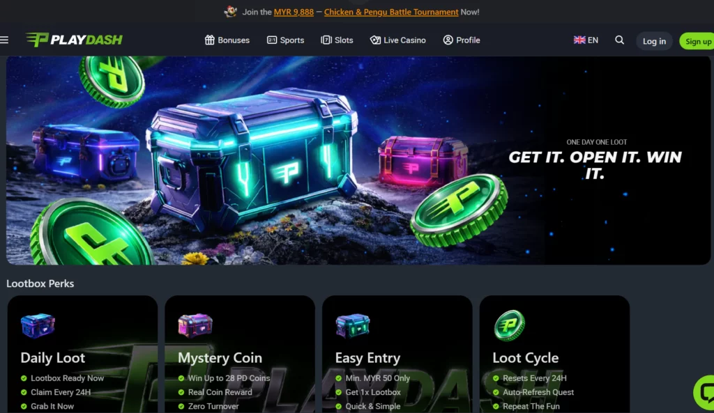 PlayDash Bonuse-Loot box