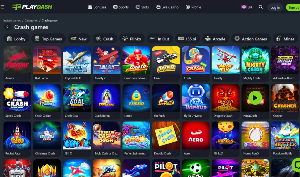 crash games PlayDash