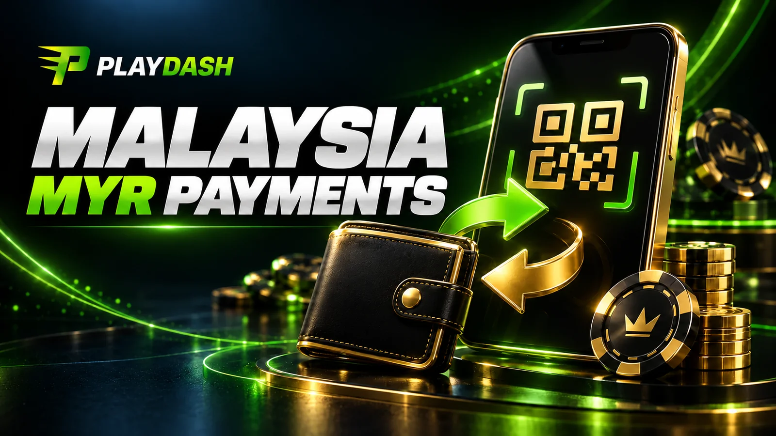 Mobile payments in Malaysia illustrated with a smartphone and wallet