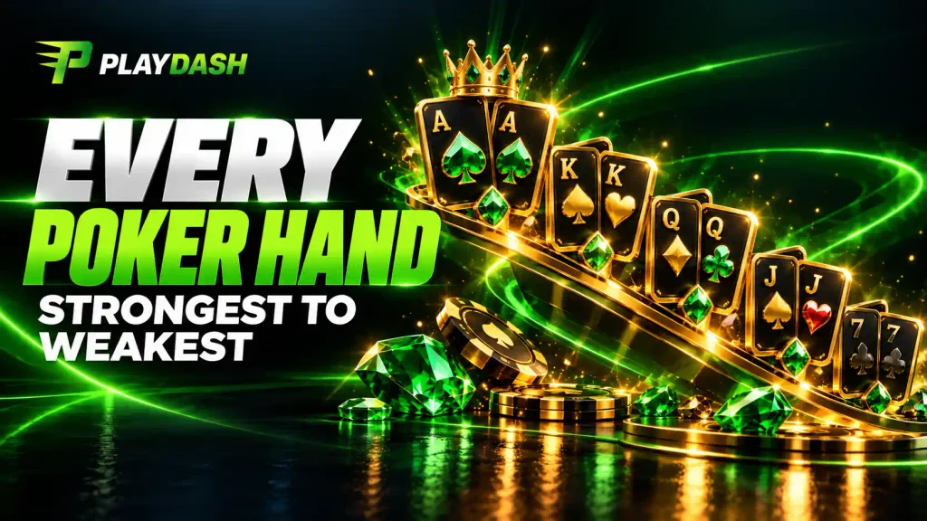 Every Poker Hand in the Rankings Chart, from Strongest to Weakest