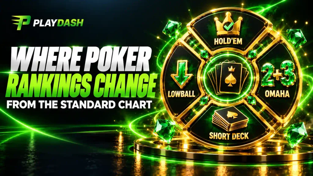 Where Poker Rankings Change from the Standard Chart